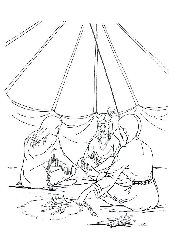 Dibujo para colorear vivienda en la tienda