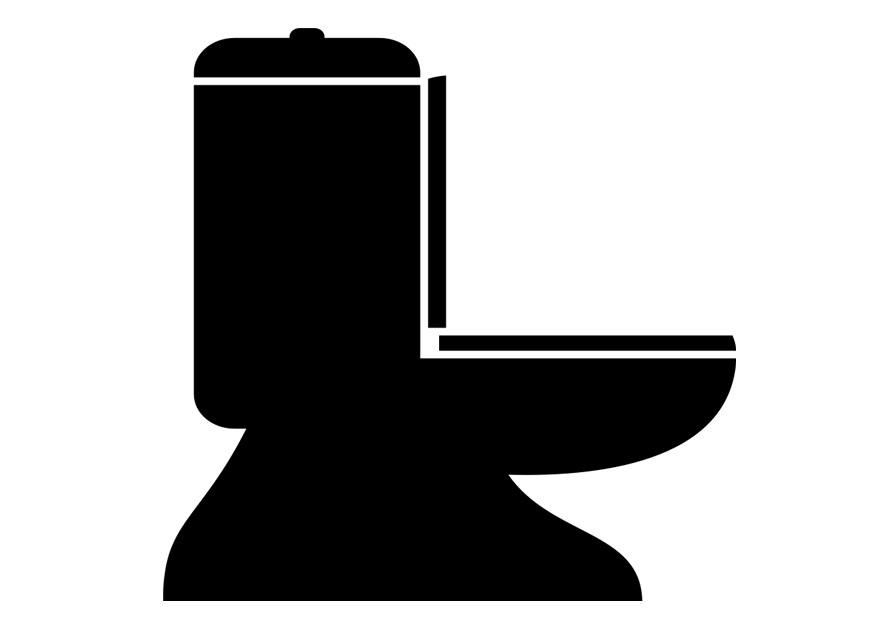 Dibujo para colorear wc
