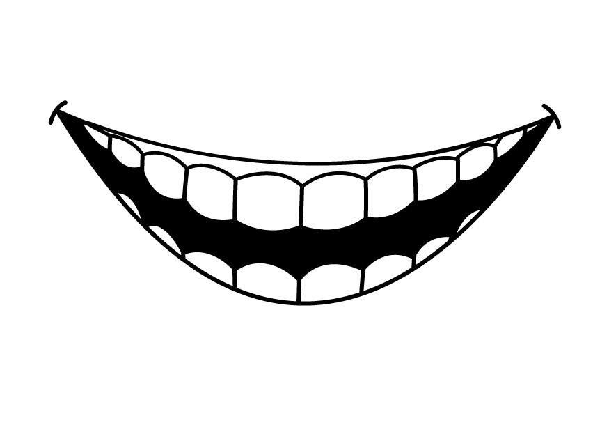 dientes Dibujo para colorear dientes