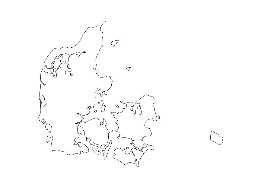 Dibujo para colorear dinamarca