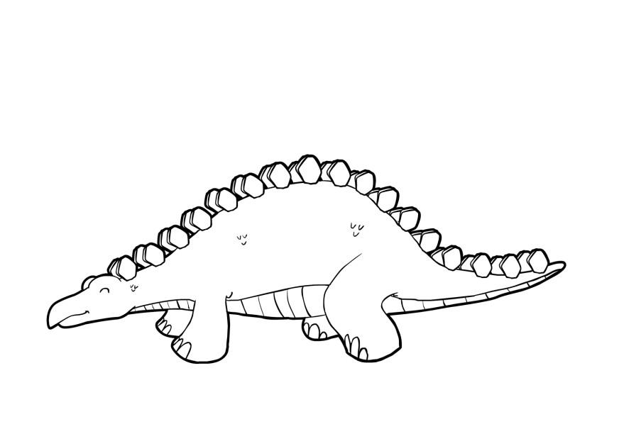 dinosaurio Dibujo para colorear dinosaurio