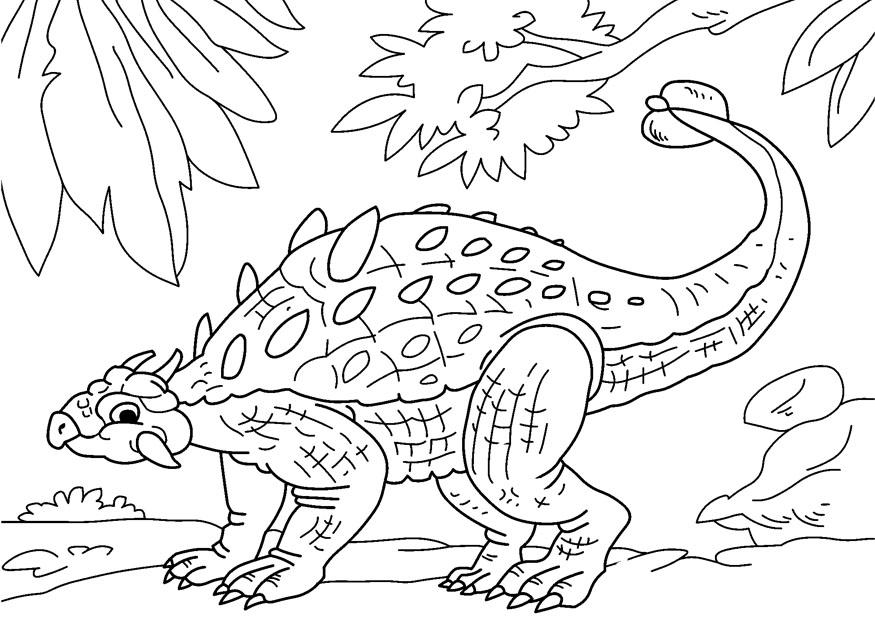 dinosaurio - ankylosaurus Dibujo para colorear dinosaurio - ankylosaurus