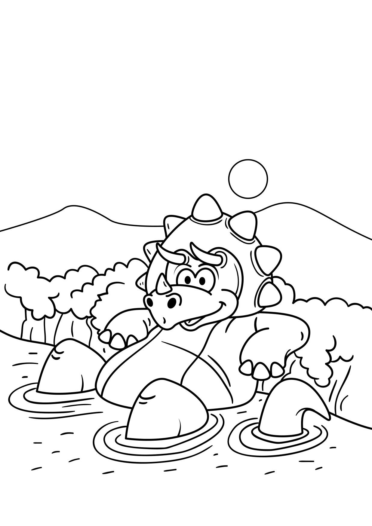 dinosaurio estA¡ descansando Dibujo para colorear dinosaurio estA¡ descansando