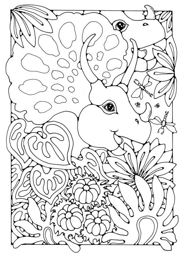 dinosaurios Dibujo para colorear dinosaurios