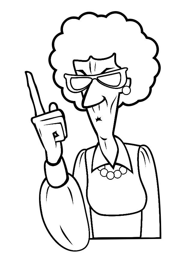 directora Dibujo para colorear directora