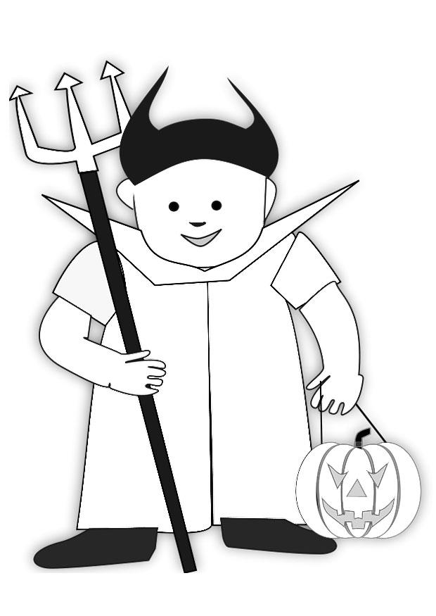 disfraz de halloween Dibujo para colorear disfraz de halloween
