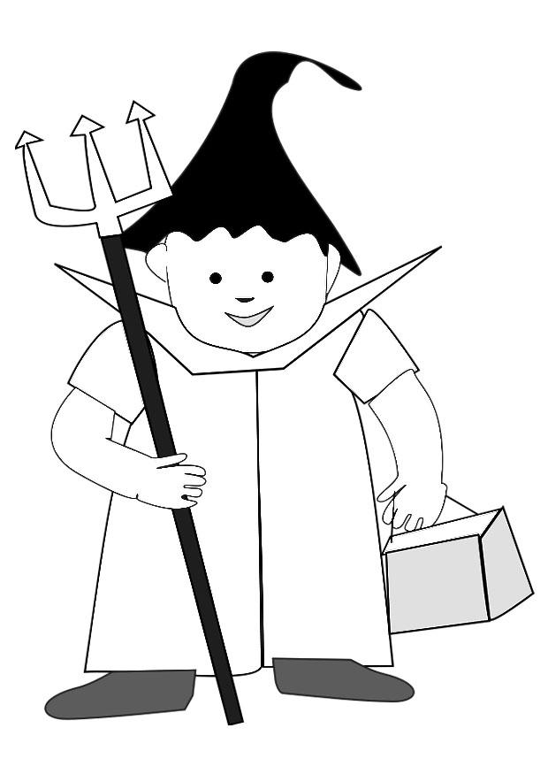 disfraz de halloween Dibujo para colorear disfraz de halloween