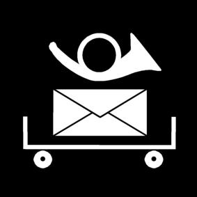 distribuciA³n del correo Dibujo para colorear distribuciA³n del correo