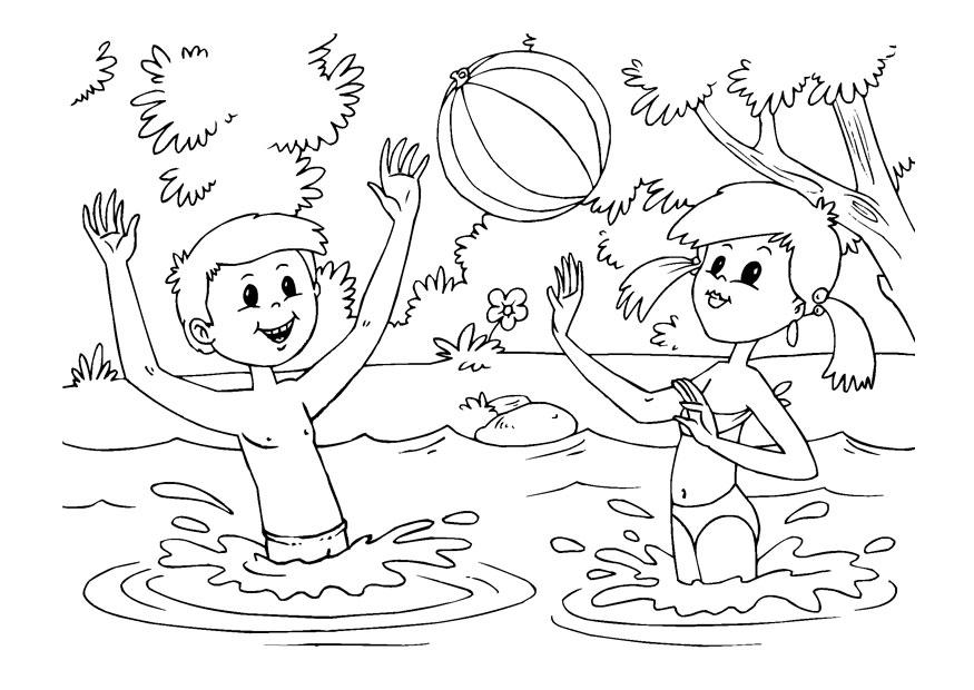 diversiA³n en el agua Dibujo para colorear diversiA³n en el agua