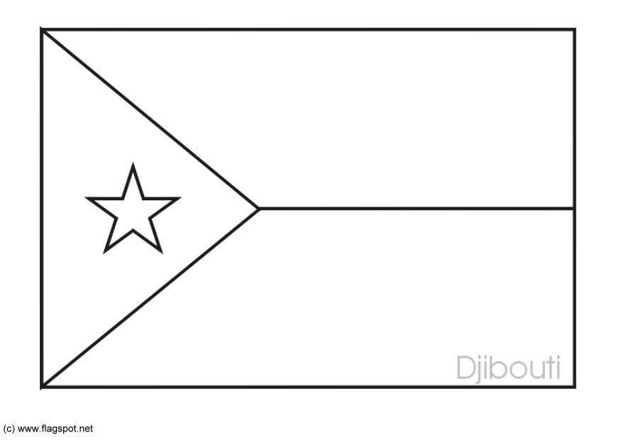 djibouti Dibujo para colorear djibouti