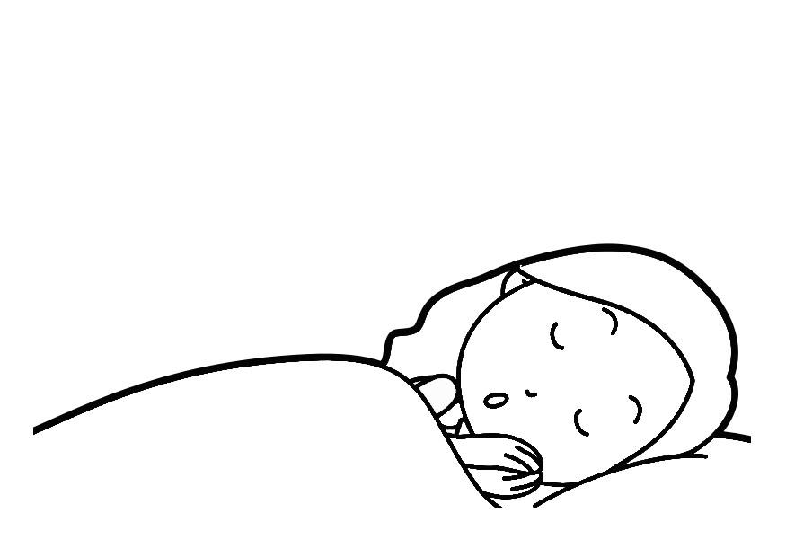 dormir Dibujo para colorear dormir