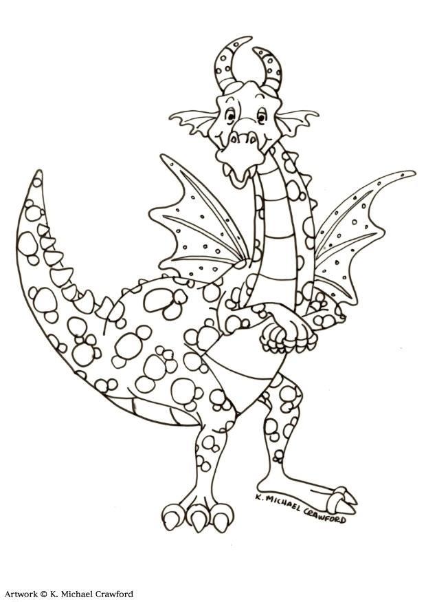 dragA³n Dibujo para colorear dragA³n