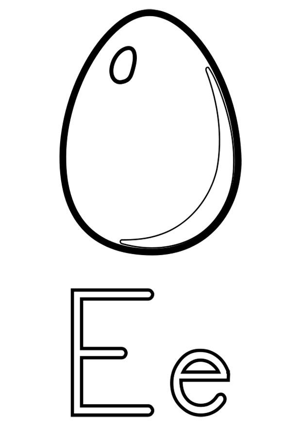 e Dibujo para colorear e
