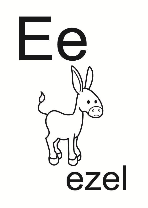 e Dibujo para colorear e