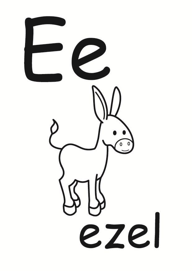 e Dibujo para colorear e
