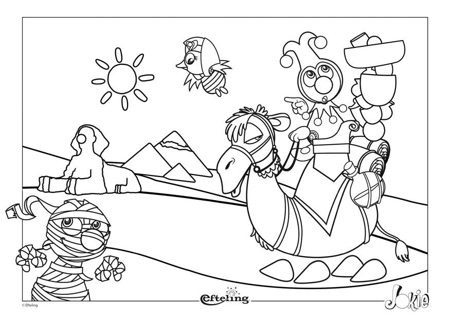 efteling - egipto Dibujo para colorear efteling - egipto