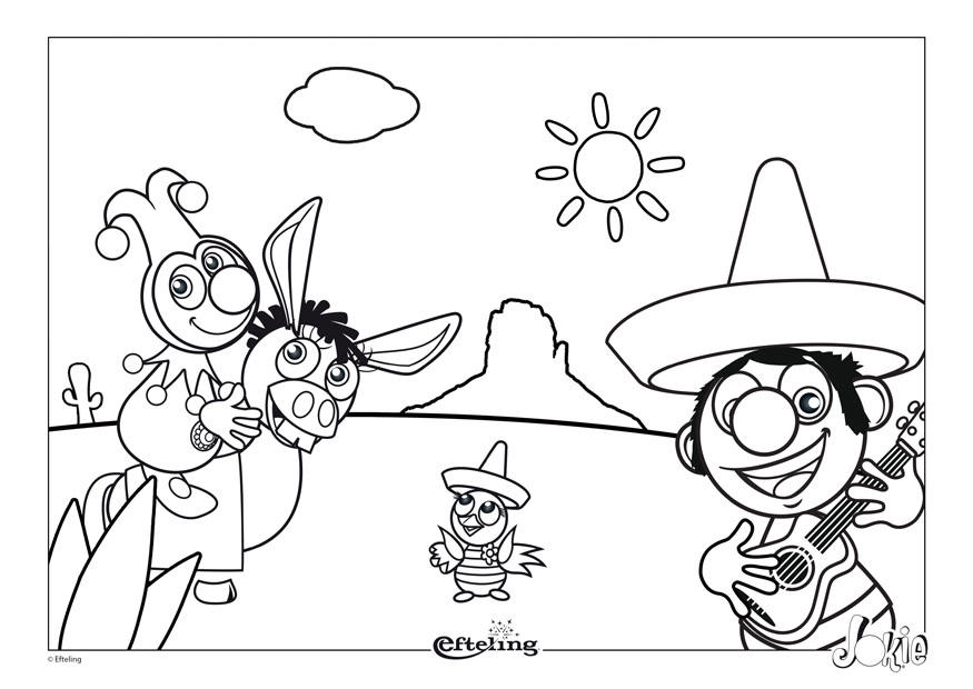 efteling - mA©xico Dibujo para colorear efteling - mA©xico