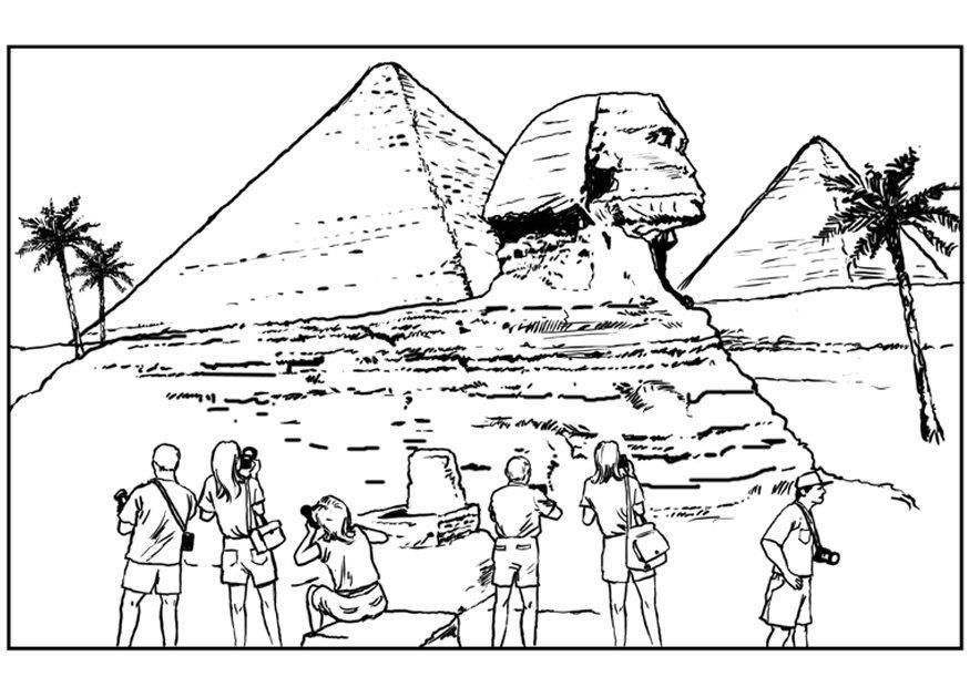 egipto Dibujo para colorear egipto