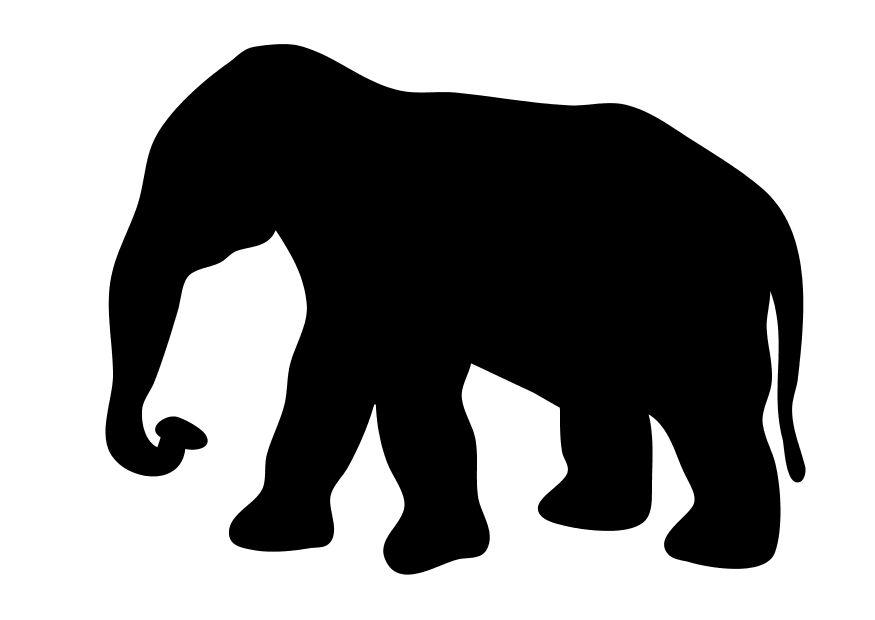 elefante Dibujo para colorear elefante