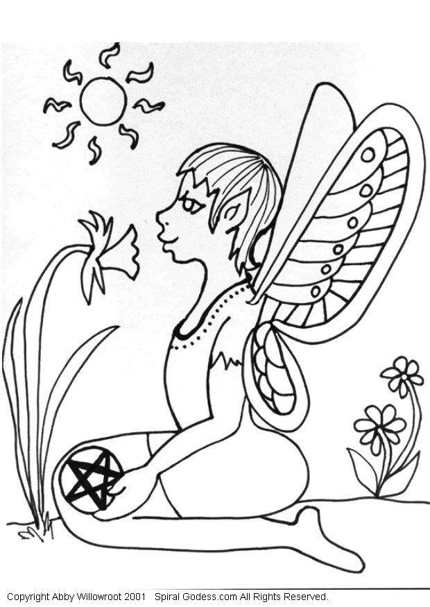 elfo Dibujo para colorear elfo