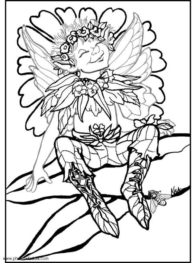 elfo de plata Dibujo para colorear elfo de plata