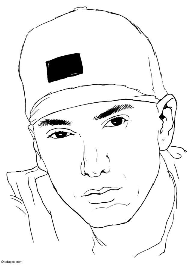 Dibujo para colorear eminem
