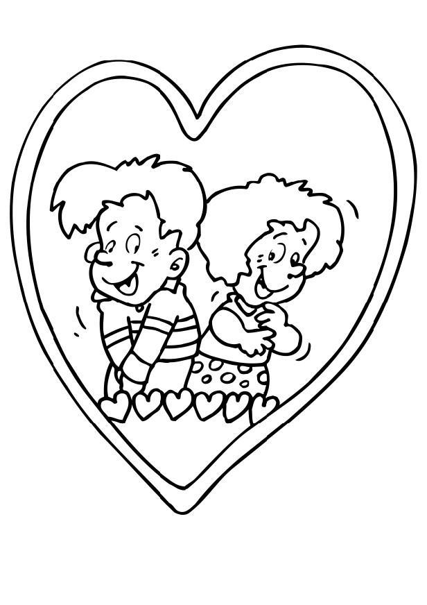enamorado Dibujo para colorear enamorado