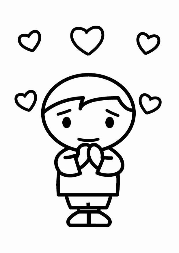 enamorado Dibujo para colorear enamorado