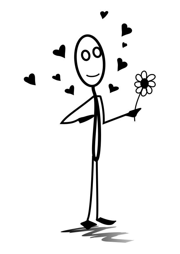 enamorado Dibujo para colorear enamorado