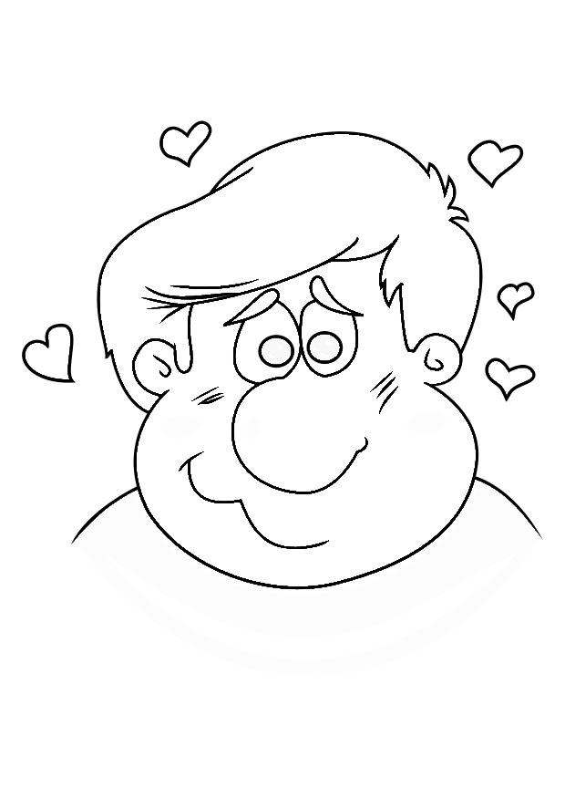 enamorado Dibujo para colorear enamorado