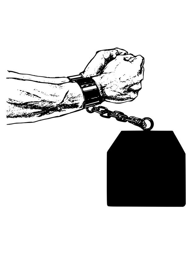 encadenado Dibujo para colorear encadenado