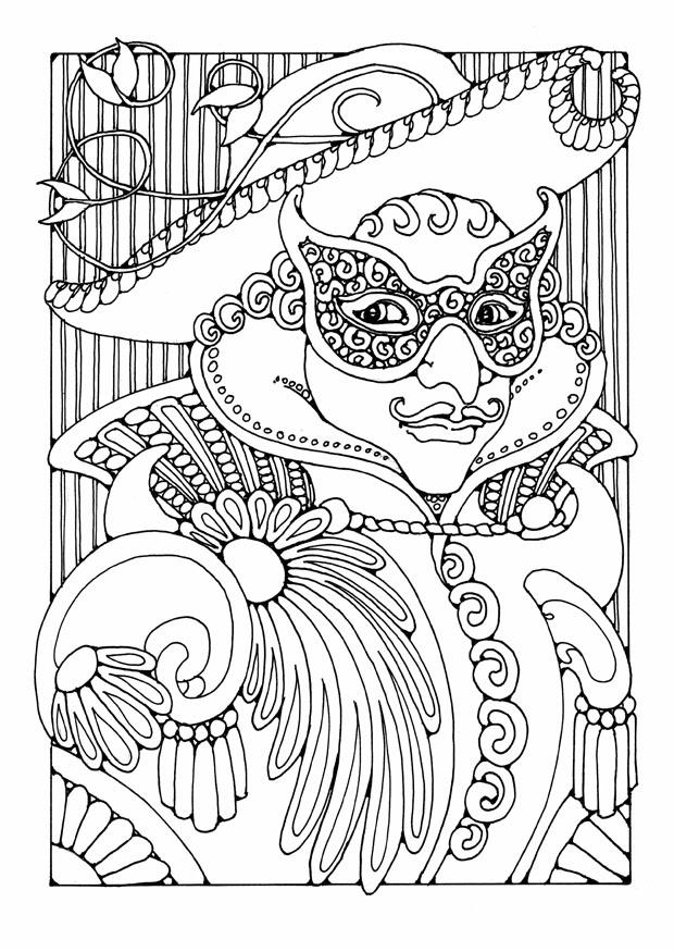enmascarado Dibujo para colorear enmascarado