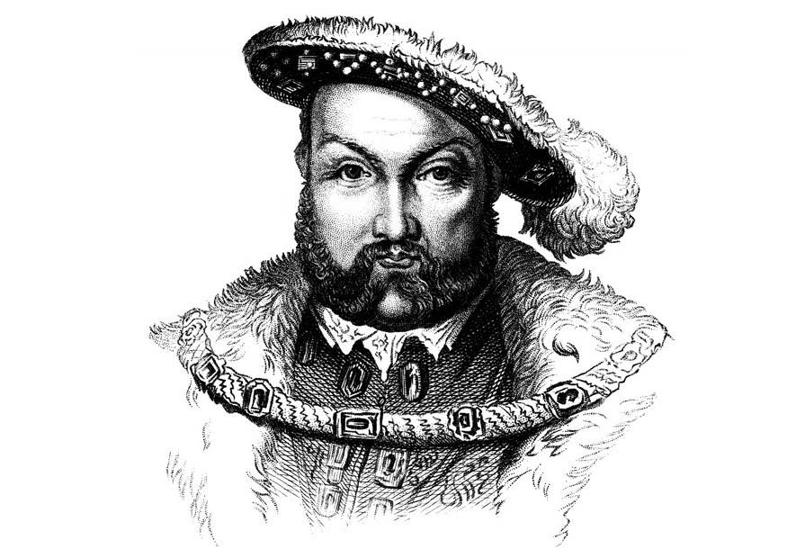Dibujo para colorear enrique viii