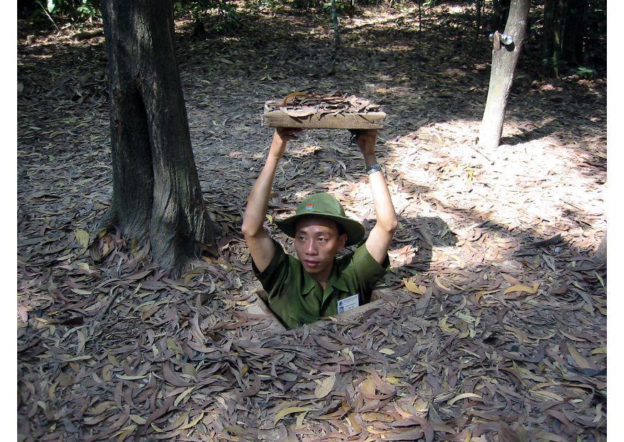 entrada del tunel cu chi Foto entrada del tunel cu chi