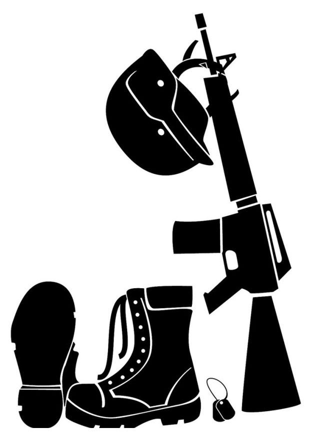 equipamiento de soldado Dibujo para colorear equipamiento de soldado