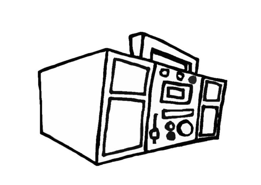 equipo de mAºsica Dibujo para colorear equipo de mAºsica