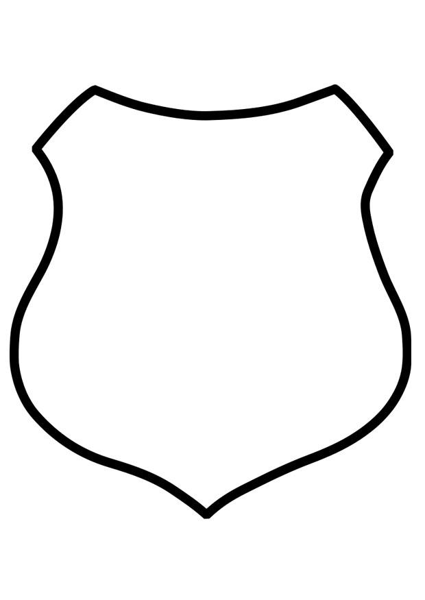 Dibujo para colorear escudo
