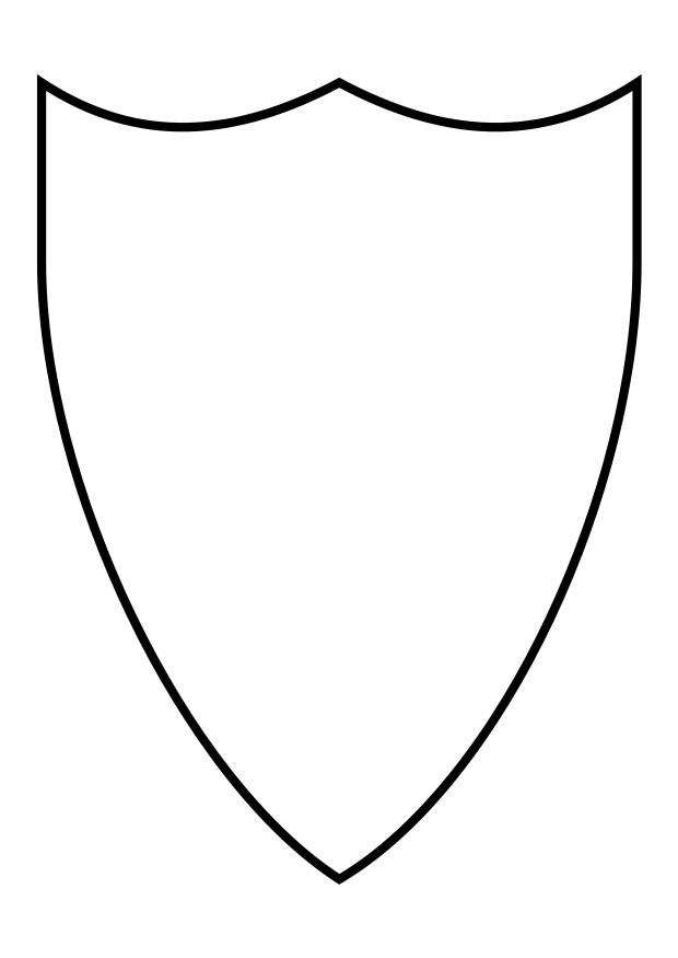 Dibujo para colorear escudo