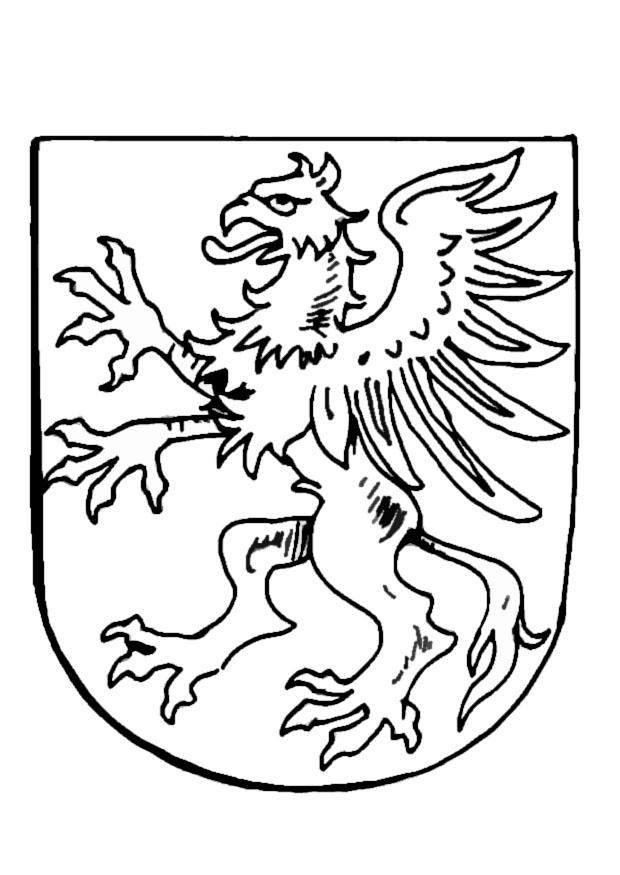 escudo de armas Dibujo para colorear escudo de armas