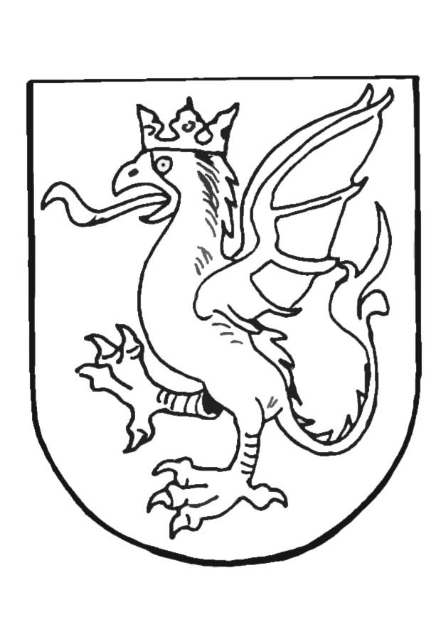 escudo de armas Dibujo para colorear escudo de armas