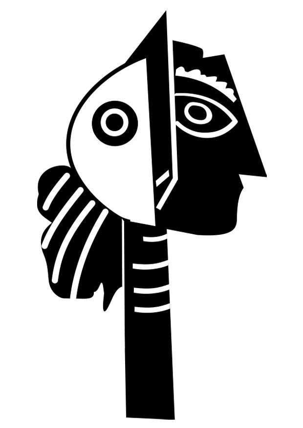 escultura de picasso Dibujo para colorear escultura de picasso