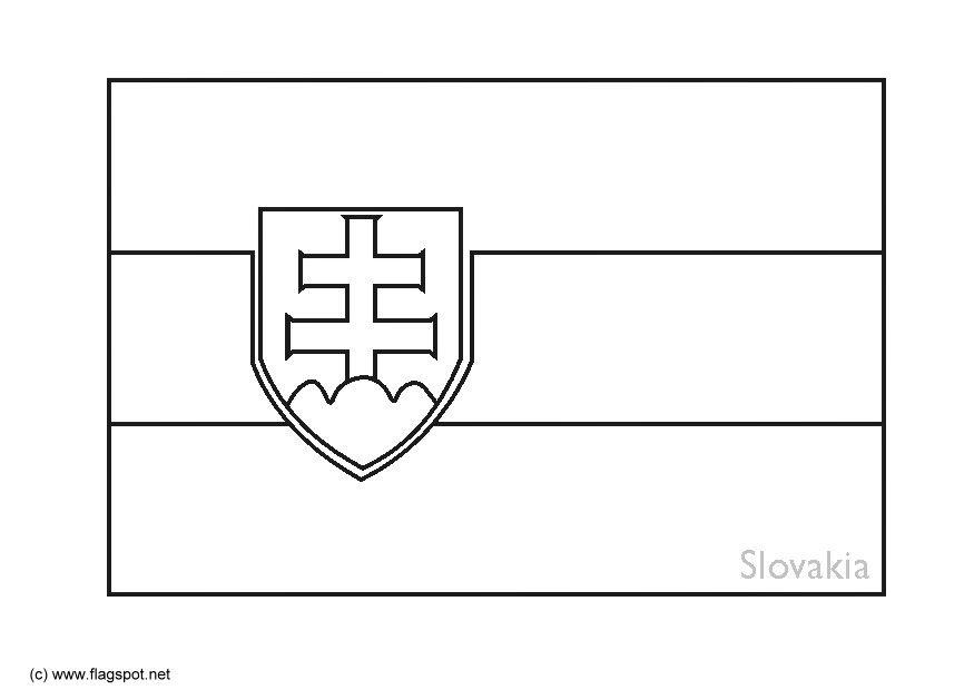 eslovaquia Dibujo para colorear eslovaquia