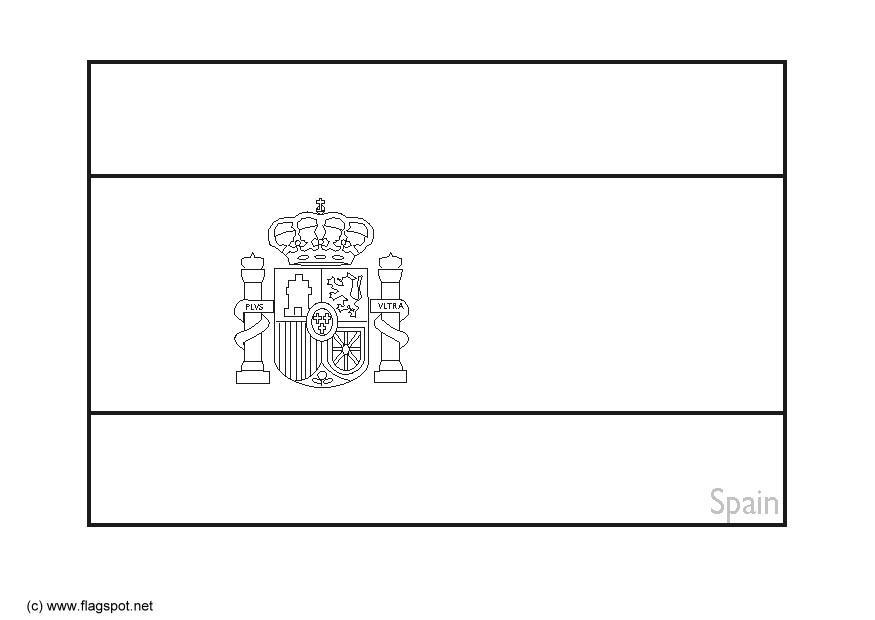 Dibujo para colorear espana