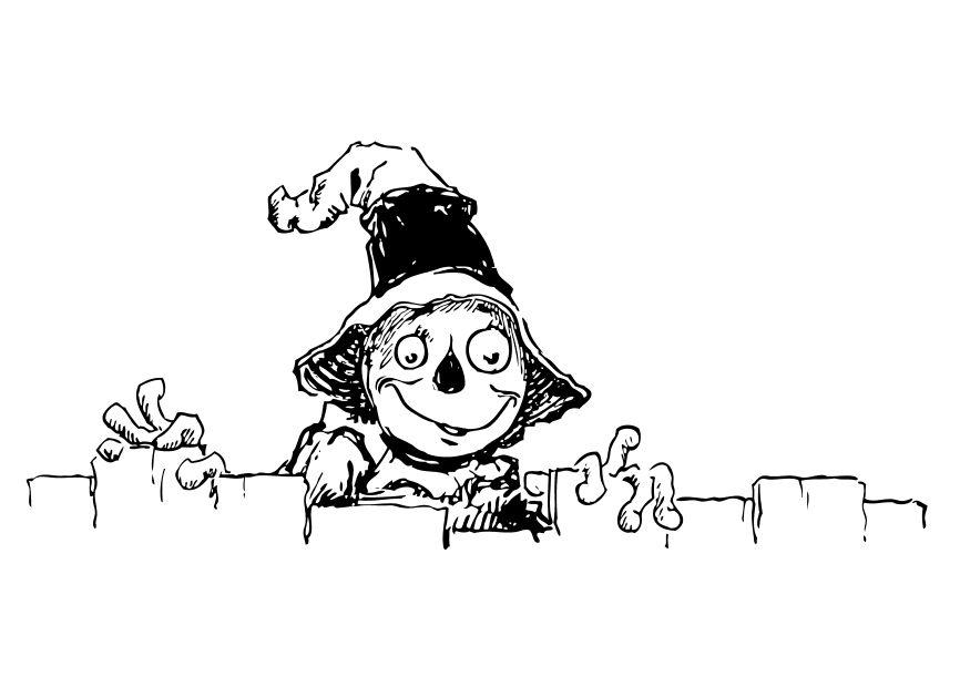 espantapA¡jaros Dibujo para colorear espantapA¡jaros