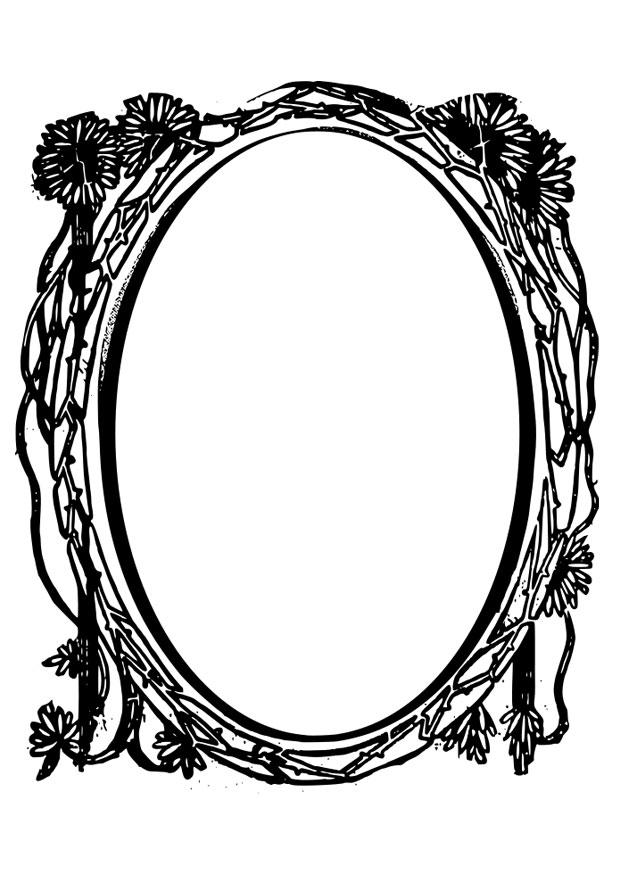 espejo Dibujo para colorear espejo