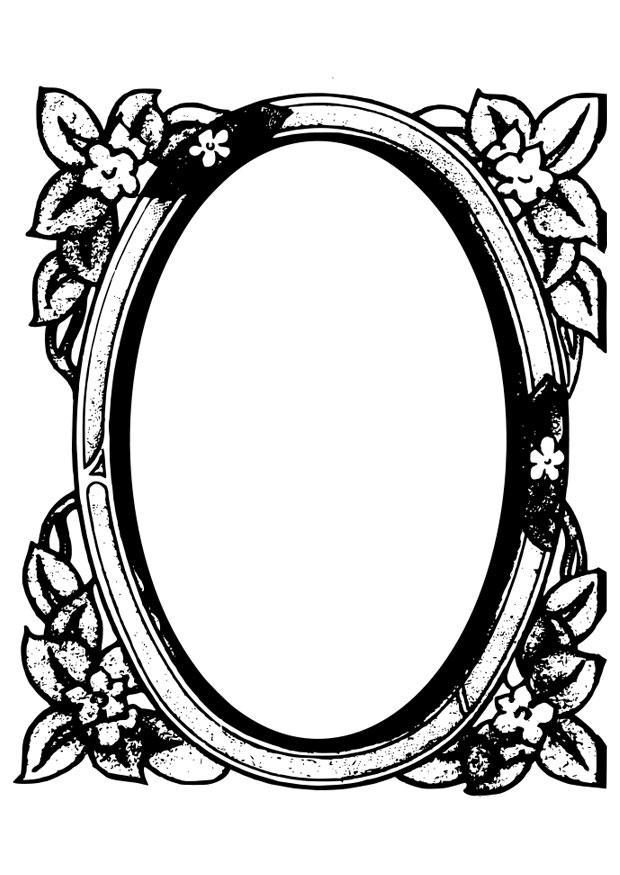 espejo Dibujo para colorear espejo