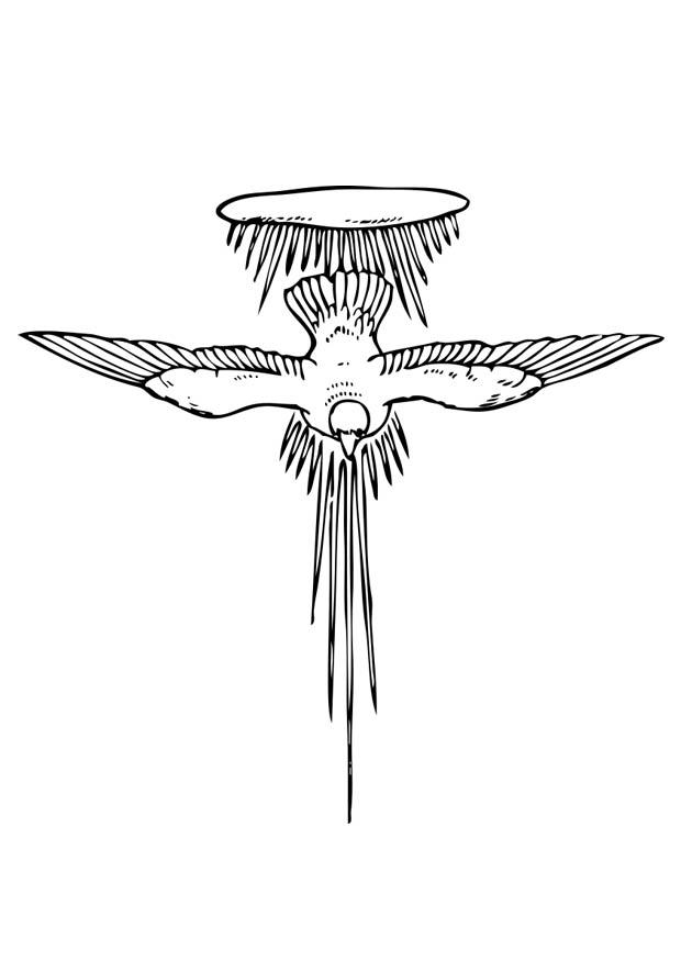 Dibujo para colorear espA­ritu santo