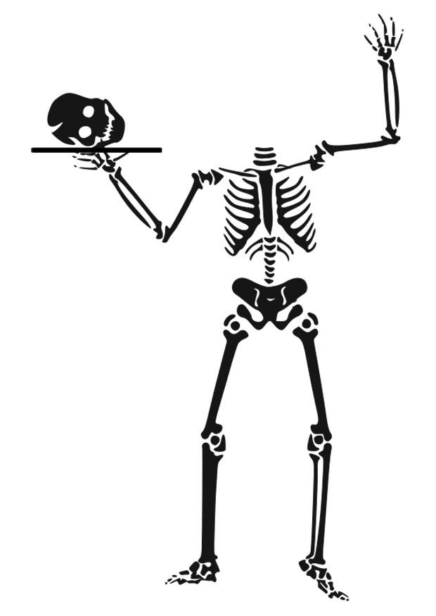 esqueleto Dibujo para colorear esqueleto