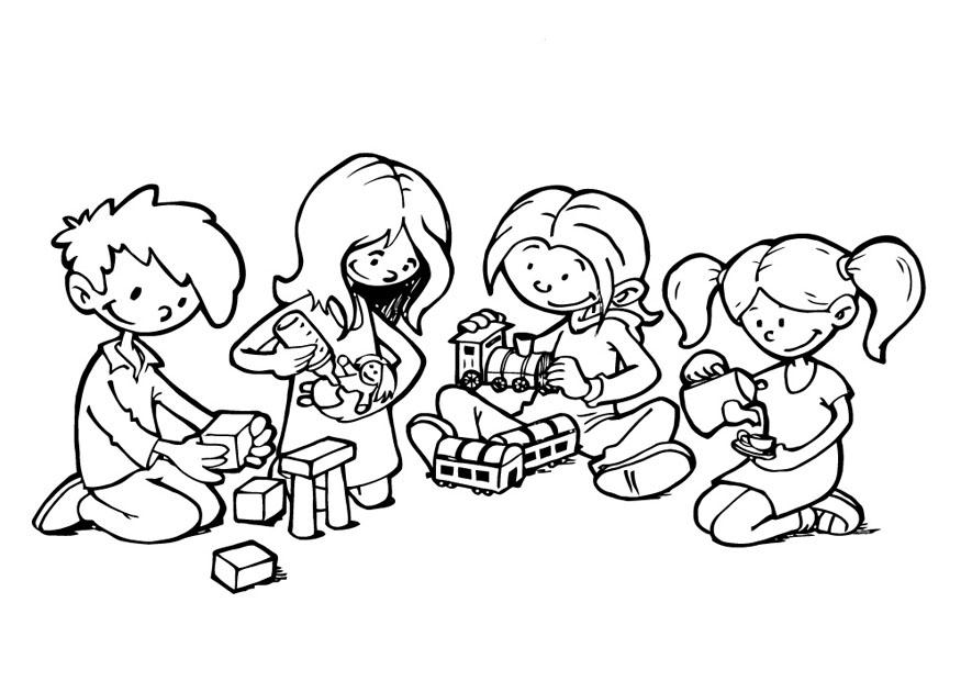esquina de juego Dibujo para colorear esquina de juego