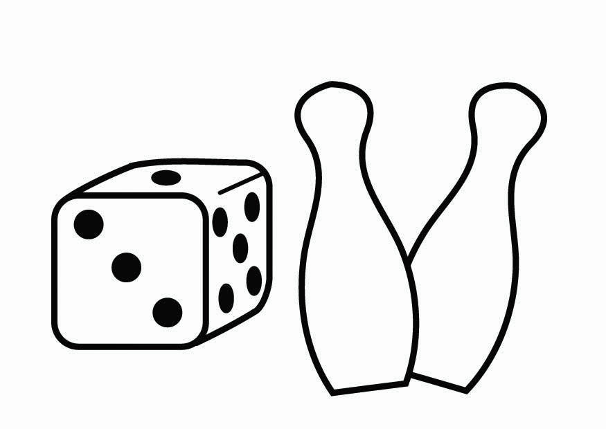 esquina de juego Dibujo para colorear esquina de juego